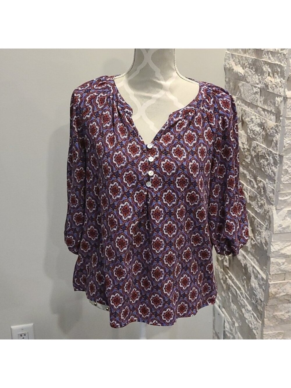 Fig and flower Clara blouse